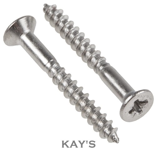 Stainless steel wood screws - steel,
