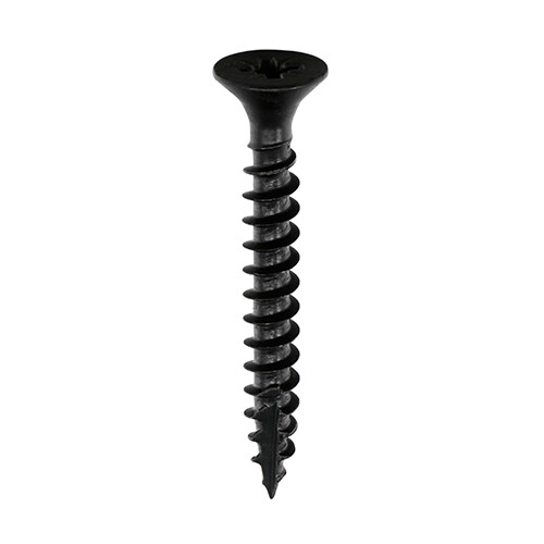 Black wood screw pozi - screw,
